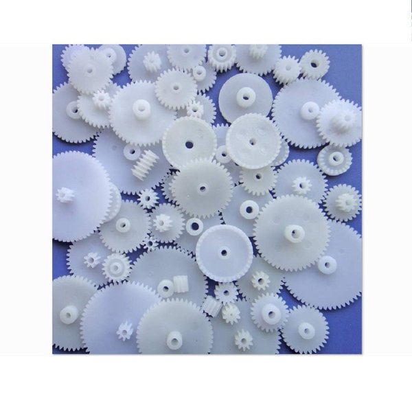 58PCS Small Gears Set Plastic Gears Module 0.5 for DC Motor DIY Model Toys RC Car Robot