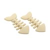 2PCS Fish Bone Hair Clips for Women Girls Candy Color Hairpins Simple Hair Accessories White
