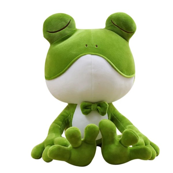 TZMAPU Soft Big Head Frog Plush Toy, Long Legged Frog Plush Pillow, Cute Wacky Green Plush Stuffed Animal,Dolls Suitable for Gift Giving (Green-33in)