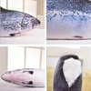 OPHRBU 24 Inch Simulation Fish Plush Toy Pillow Soft Fish Cushion Pillow Stuffed Animal Toy for Cat Pets or Kids Birthday Gifts