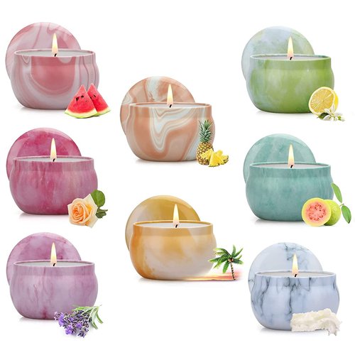 Candles Gifts for Women, 8 Pack 2.5oz Scented Candles for Home, Soy Wax Aromatherapy Candle Set for Stress Relief, Birthday Gift for Friends, Gift for Christmas Day