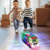choopheme Garbage Truck Toys with Music 4D Led Light Automatic Bump Light up Toys Garbage Truck Engine Push Car Toy Vehicle Trash Truck for Toddler Kids Toy 3 4 5 Year Old Up Boy Girl Birthday Gift