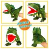 Easfan Plush Dinosaur Hand Puppet with Movable Mouth T-Rex Stuffed Animal Puppet for Imaginative Pretend Play Storytelling Gifts for Kids Boys Girls on Birthday Christmas, 11''
