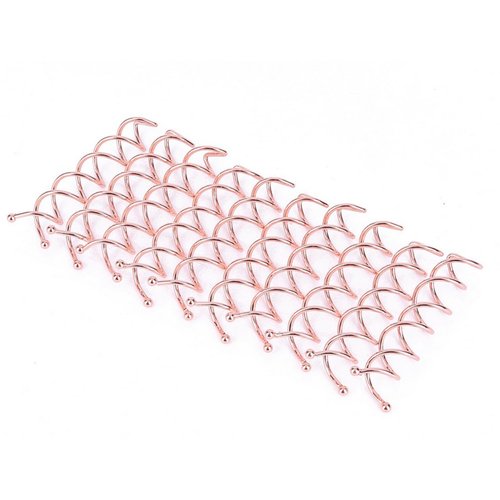 10Pcs Round Tips Spiral Bobby Hair Pins Spin Pin Hair Clip Twist Screw Hair Pins Bun Stick for DIY Hair Style Tool (Rose Gold)