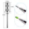 Difenni Nail Drill bits,Sanding Bands for Nail Drill Shaft 3/32 inch,Drill bits for Nails,Mandrel bit for Nails,Nail Drill bits for Acrylic Nails Manicure Nails Manicure Pedicure Tool(Silver)