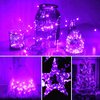 LED Bobo balloons 10 PACKS,20 Inches with String Lights Helium Style Glow Bubble Balloons for Christmas Wedding Birthday Valentines Day Halloween Party Supplies Decorations (Purple)