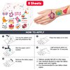 Happy Birthday Temporary Tattoos - 96 PCS Fun Cute Cartoon Themed Stickers for Kids Birthday Party Supplies Decorations Favors and Prizes - Cute Gifts for kids & teens Gifts Teacher Classroom School