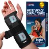FEATOL Wrist Brace for Carpal Tunnel, Adjustable Night Wrist Support Brace with Splints Right Hand, Small/Medium, Hand Support for Arthritis, Tendonitis, Sprain, Injuries, Wrist Pain
