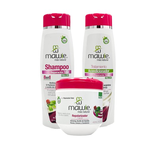 Shampoo and conditioner total repair set | Repairs Damage & Provides Shine | Protein Hair Treatment | Strengthen and Fortify Hair | With protein and biotin | Paraben & Sulfate Free.