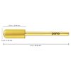 Pana 3/32" Small Smooth Top Nail Carbide Bit - Gold Color (Grit: Extra Fine - XF) for Electric Dremel Drill Machine