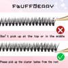 FLUFFBERRY Eyelash Clusters Individual Lashes Extension 36 PCS C Curl 30D 10MM Volume Mink Under DIY at Home
