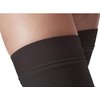 JOBST Relief 20-30 mmHg Compression Socks, Thigh High with Silicone Band, Black, Petite Medium