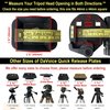 DaVoice 44mm Tripod Quick Release Plate Camera Mounting Adapter Parts Replacement for Certain Ambico, Tar gus, Velbon, Vista Explorer 60”, Sony, Sunpak, Ravelli Tripod Mount Attachment Baseplate QB-4W