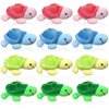 Sratte 12 Pcs Mini Turtle Stuffed Toy Soft Small Sea Turtle Animal Plush Toys for Adults Birthday Party Decorations Beach Bag Gift, Pink Blue Yellow Green 3 Inch