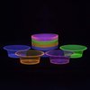 Party Essentials Salad/Snack Bowls, Hard Plastic, 10 oz, Assorted Neon