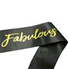 NAUXIUDSJS 30 Fabulous Sash, 30th Birthday Sash, Black Satin Sash with Gold Foil Letter Happy 30th Birthday Accessories Decorations Party Favor