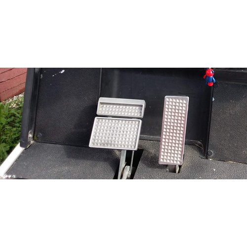 Fits Yamahaa G2/G9 Golf Cart Polished Aluminum Diamond Plate 3 pc. Pedal Cover Set