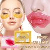 30 Pairs 24k Gold Eye Masks & Lip Masks, Crystal Collagen Under Eye Patches for Puffy Eyes, Anti-Aging Eye and Lip Masks for Moisturizing, Reducing Fine Lines Dark Circle