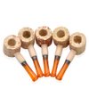 KYSUN 5 pcs Mini Classic Natural Corn Cob Smoking Pipe