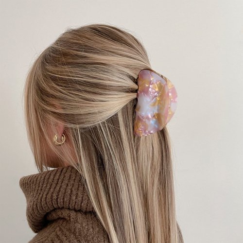 3.5 Inch Hair Claw Clips for Women, Mediu fancy Style Barrettes hair Accessories for Girls Thin Hair Jayongnee Clip