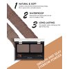 Waterproof Eyebrow Powder Kit-2 Colors Eye Brow Powder Tinted Palette Long Lasting, Dark Grey/Dark Brown Brow Filler Defined&Sculpt Natural Eyebrow Contour Makeup Sparse Brow with Brow Brush &Razor-04