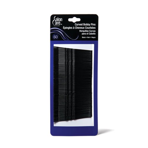 Salon Care Curved Bobby Pins Black Black