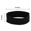 Stretchy Headbands for Women - Yoga Headbands - Sports Headbands - 2-inch-Wide Black Headband - 12 Pack Cotton Headbands by Coveryourhair