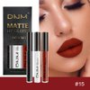 evpct DNM 3Pcs Dark Black White Red Matte Liquid Lipstick Lip Stain Sets for Women Matte+Lipstick Long Lasting Permanent Lipstick 24 hr Hours Magic Lipstick 24 Hours original Waterproof 17#