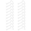 Ruifan 18G Clear Bioflex Screw Nose Ring Stud Retainer Body Jewelry Piercing Top Flat 2mm 20PCS