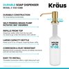 KRAUS Boden Kitchen Soap and Lotion Dispenser in Brushed Brass, KSD-53BB
