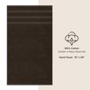 American Soft Linen Luxury Hand Towels for Bathroom, 100% Cotton Turkish 4 Piece Hand Towel Set, 600 GSM Hand Face Towels for Kitchen, Brown Hand Towels