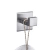 Flybath Coat Hook SUS 304 Stainless Steel Square Towel Robe Hooks Wall Mounted Self Adhesive (No Drilling), Brushed Finish - 2 Pack