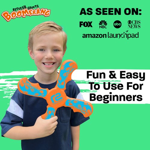 Boomerang for Kids - Best Gifts for Boys & Girls Gift Ideas - Kid Stocking Stuffers & Fun Holiday Presents Outdoor Toys - Fun Children Birthday Party Favors & Goodie Easter Basket Stuffers For Kids