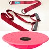Leg Stretching Strap and Ballet Balance Board, 2 Pc. Set, Stretching, Disc Core Trainer and Flexibility Equipment for Dance, Gymnastics, Cheer or Figure Skating, Portable
