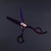 Purple Dragon 6.0" Professional Kids Saftey Round Head Hair Cutting Scissors and Thinning Shears for Young Mother(Purple)