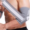NeoTech Care Elbow Support Brace, Gray (Size L, 1 Pair)