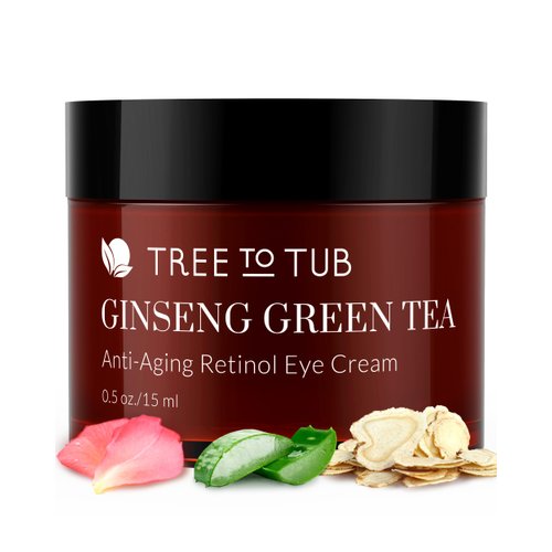 Tree to Tub Retinol Under Eye Cream for Dark Circles, Puffiness, Wrinkles, Bags Under Eyes - Sens...