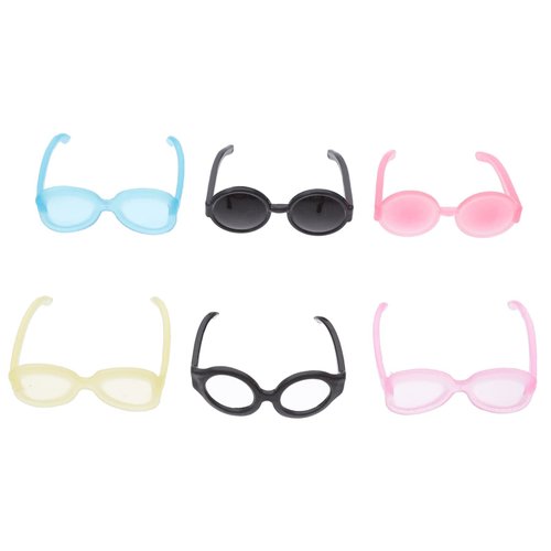 TOYANDONA 40pcs Doll Glasses, Miniature Doll Eyeglasses Mini Doll Costume Accessories for Dollhou...
