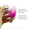 Yintlilocn 10Pack Cute TROLL DOLLS Key ring Crazy Colour Hair Figurine Kids Toy Party Decoration Good Luck Dolls Keychain Key holder