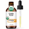 Organic Vitamin C Serum for Face - USDA Certified Facial Serum - Anti Aging For Fine Lines & Wrinkles - Potent Botanical Ingredients & Non GMO - 1oz Glass Amber Bottle & Dropper