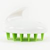 Zyllion Hair Shampoo Brush and Scalp Massager Care for Dandruff Removal, Scrubber, Hair Growth and Exfoliator with Flat and Pointed Soft Silicone Bristles for Women and Men - Green (ZMA-12-GR)