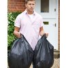 Waikas Kitchen Trash Bags 13 Gallon, 20 Counts, Flag Garbage Bags with No Flaps and No Ties, 60cm*80cm, 16.8g/pcs, Unscented, Black