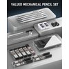 Nicpro 5 PCS Art Mechanical Pencil Set, Metal Drafting Pencils 0.3, 0.5, 0.7, 0.9, 2mm Graphite Lead Holder (4B 2B HB 2H Colored Lead) For Writing Sketching Drawing With 9 Lead Refills Eraser Case