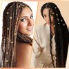Tyqour 48pcs Hair Jewelry For Braids Accessories Metal Hair Cuffs Adjustable Hair Clips For Braids Hair Rings Hair Jewels Loc Accessories For Black Women Men Dreadlock Accessories