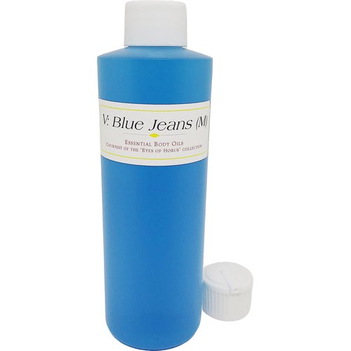 Blue Jeans: Virsachi - Type For Men Scented Body Oil Fragrance [Flip Cap - Blue - 8 oz.] - ID#23674