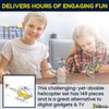 3 Bees & Me Metal Helicopter Erector Set for Boys and Girls Age 8 Years Old to Adult | Fun STEM Toy Building Kit | Educational Birthday Gift for Junior Engineers | Kids Building Projects