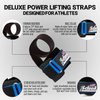 Schiek Sports Model 1000-PLS Deluxe Power Lifting Straps - Blue