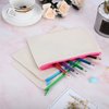 12 Pieces Multipurpose Canvas Cosmetic Bag Makeup Pouches with Zipper Canvas Bag Blank Makeup Bag Plain Pencil Pouch Travel Toiletry Bag for Women Girls DIY