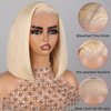 SUPERLOOK Blonde Bob Wig Human Hair 613 Lace Front Wig Human Hair 13X4 lace Front Bob Wig Human Hair Pre Plucked With Baby Hair 210% Density 613 Short Bob Wigs Human Hair for Women 10inch