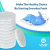 Vive Dental Night Guard Cleaner Tablets - Retainer & Denture Tabs for NightGuard, Mouthguard - Removeable Partial or Full False Teeth - Overnight, Antibacterial Cleanse Removes Stains, Plaque, Odor
